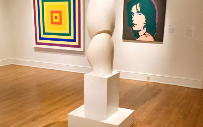 An art display in the gallery